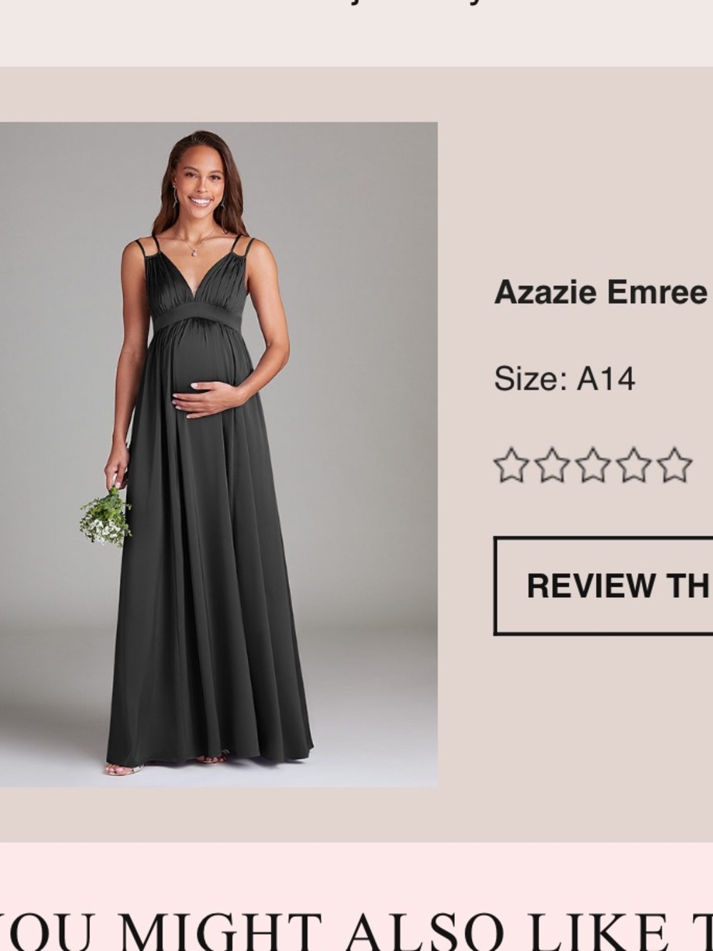 Azazie Black Maternity Bridesmaid Dress